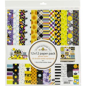 Doodlebug: Ghost Town Paper Pack, 12x12 inch
