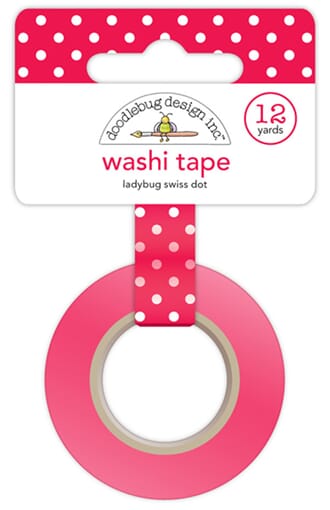 Doodlebug - Ladybug Swiss Dot Washi Tape
