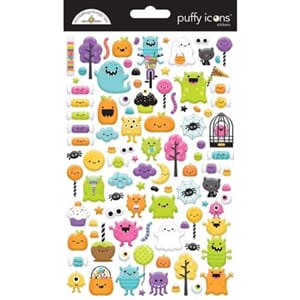 Doodlebug - Monster Madness Puffy Icons Stickers