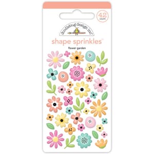 Doodlebug - Butterfly Kisses Flower Garden Shape Sprinkles