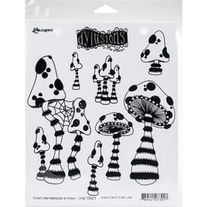 Dylusions: There's No Mushroom In Here! Cling Stamp