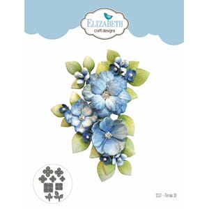 Elizabeth Craft - Florals 28 Evening Rose Dies