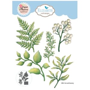 Elizabeth Craft - Bohemian Rose Die Fern & Greenery
