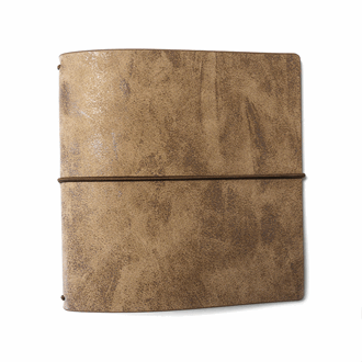 Elizabeth Craft - Stonewashed Brown Square XL Art Journal