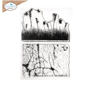 Elizabeth Craft - In the Garden Stamps Cracked Fields