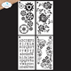 Elizabeth Craft - In the Garden Stencil Journal Stencils 8