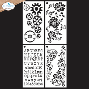 Elizabeth Craft - In the Garden Stencil Journal Stencils 8