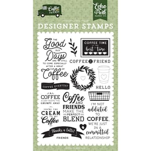 Echo Park Stamps - Coffee Addict, Coffee & Friends