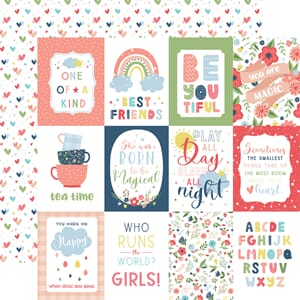 Echo Park: 3x4 Journaling Cards - Little Dreamer Girl