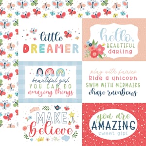 Echo Park: 6x4 Journaling Cards - Little Dreamer Girl