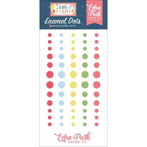 Echo Park: Little Dreamer Girl Adhesive Enamel Dots 60/Pkg
