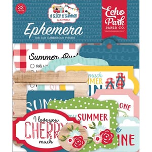 Echo Park: Ephemera, A Slice of Summer Ephemera 33/Pkg