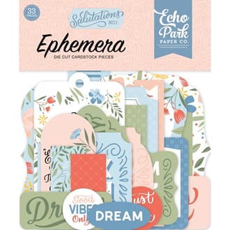 Echo Park: Icons, Salutations No. 1 Ephemera, 33/Pkg