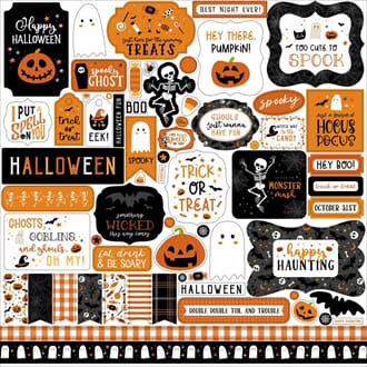 Echo Park: Elements Halloween Party Cardstock Stickers