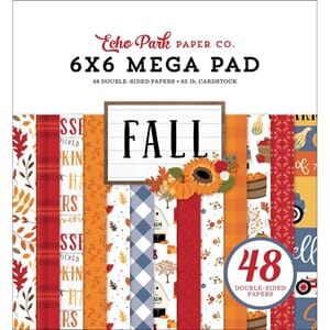 Echo Park - Fall Mega Paper Pad, 6x6, 48/Pkg