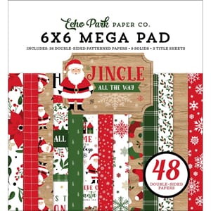 Echo Park: Jingle All The Way Mega Paper Pad, 48/Pkg