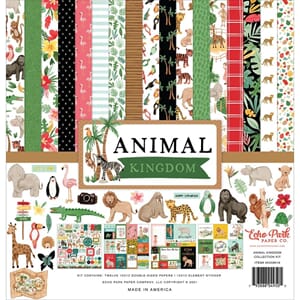 Echo Park: Animal Kingdom Collection Kit 12x12, 13/Pkg