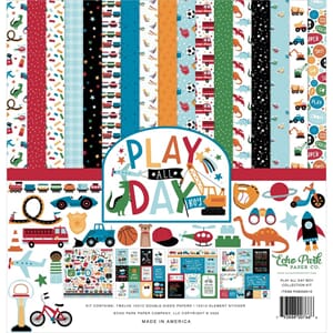 Echo Park: Play All Day Boy Collection Kit 12x12, 13/Pkg