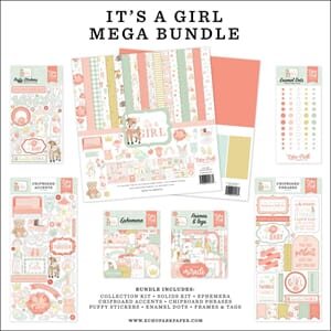 Echo Park: It's A Girl Mega Bundle Collection Kit, 12x12