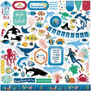 Echo Park: Elements Sea Life Cardstock Stickers