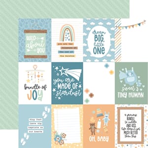 Echo Park: 3x4 Journaling Cards - Our Baby Boy