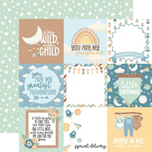 Echo Park: 4x4 Journaling Cards - Our Baby Boy