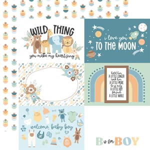 Echo Park: 6x4 Journaling Cards - Our Baby Boy