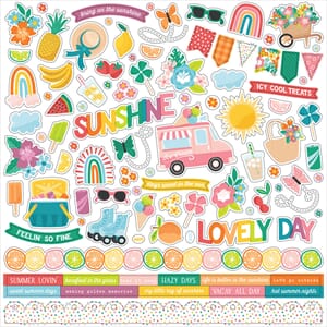 Echo Park - Sunny Days Ahead 12x12 Inch Element Sticker
