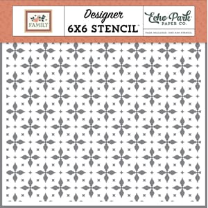 Echo Park - Geometric Flower Stencil