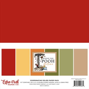 Echo Park - Winnie The Pooh Autumn Solids Paper Pack