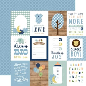 Echo Park: 3x4 Journaling Cards - Baby Boy