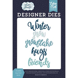 Echo Park: Snowflakes Hug Word Dies