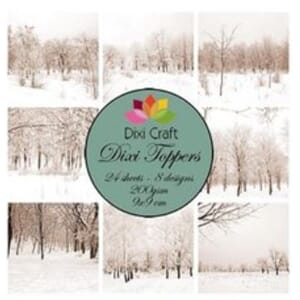 Dixi Craft Dixi Toppers 9x9cm Winter Landscape Vintage