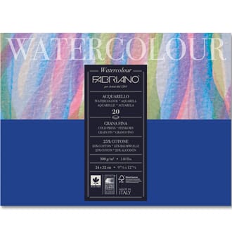 FABRIANO Acquarello Watercolour paper, 21x29.7 cm, 12 ark