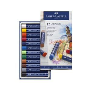 Faber Castell - Oil Pastels, 12 pasteller