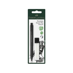 Faber Castell - Precision Eraser Pen, inkl refill erasers