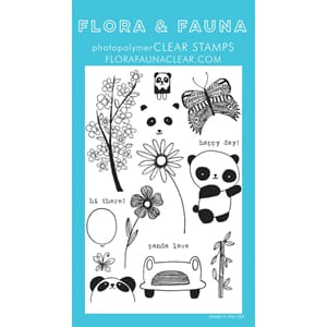 Flora & Fauna: Panda Flora & Fauna Clear Stamps