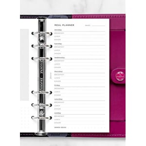 Filofax - Meal Planner Notebook Refill, Personal