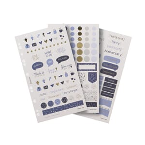 Filofax - Indigo Stickers, 284 stk