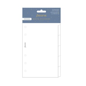 Filofax - White Personal Dividers
