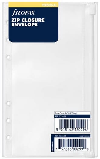 Filofax - Zip Closure Envelope Personal