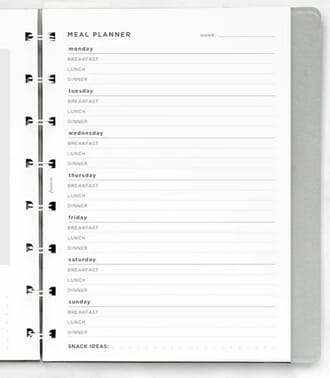 Filofax - Meal Planner Notebook Refill, A5