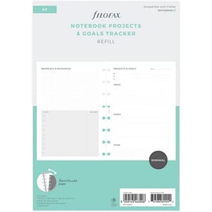 Filofax - Projects & Goals Notebook Refill, A5