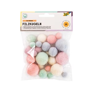 Folia - Cream pastell Ullkuler merinoull, 25stk