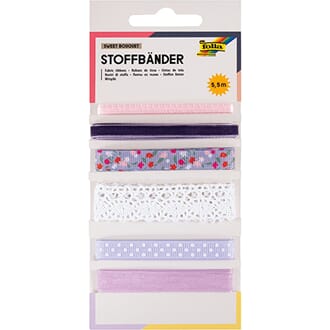 Folia - Sweet Bouquet Bånd, 6 design x 5,5 m