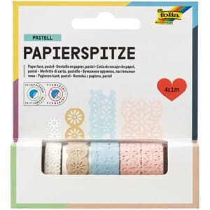 Folia - Pastell papirbord, selvklebende, 4 x 1 m