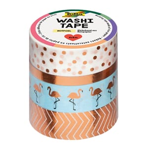 Folia - Hotfoil Rose Washi Tape, 4 ruller