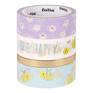 Folia - HOTFOIL BEES Washi Tape, 4 ruller