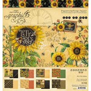 Graphic 45: Let It Bee Paper Pad, 8x8 inch, 24/Pkg
