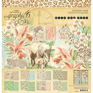 Graphic 45: Wild & Free Collection Pack, 12x12, 17/Pkg
